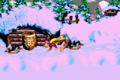 The Kongs run to the second Bonus Barrel by running between two Lemguins in the Game Boy Advance version.