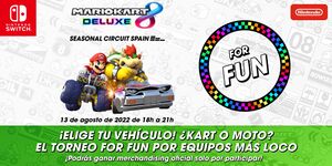 Banner for the Mario Kart 8 Deluxe Seasonal Circuit Spain (For Fun) event