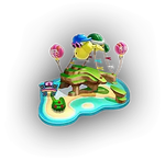 Koopa Troopa Beach course icon from Mario Kart World