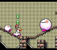 Yoshi fighting Marching Milde