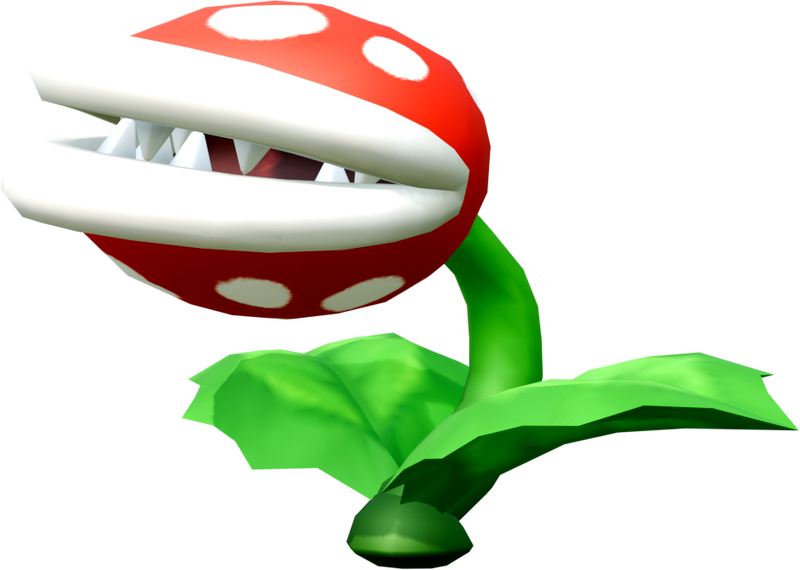 File:NSMBW Asset Model Piranha Plant.png