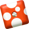 Rendered model of a red rotating square from New Super Mario Bros. Wii.