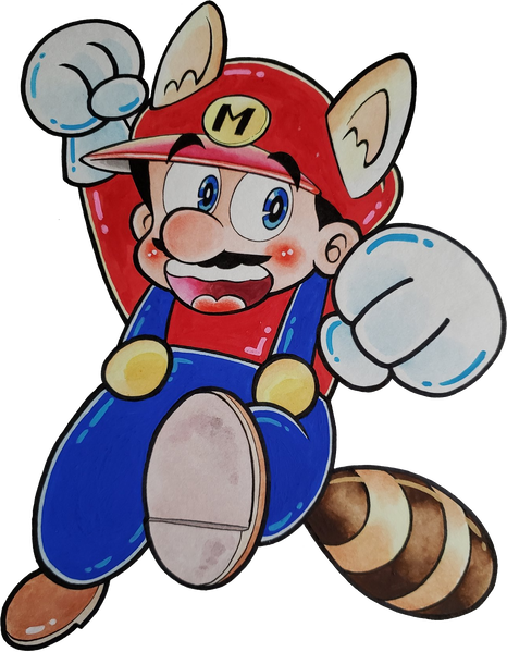 File:Raccoon Mario punch KC Mario.png