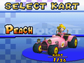 Peach in the Royale in Mario Kart DS