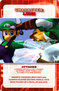 A card from Super Smash Bros. Melee Battle Cards.