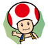 Sticker of Toad from Mario Party Superstars