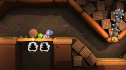 Big Montgomery's Fort in Yoshi's Woolly World