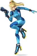 Zero Suit Samus in Super Smash Bros. for Nintendo 3DS / Wii U.