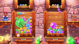 The Jewel Drop minigame, from Mario Party 10.