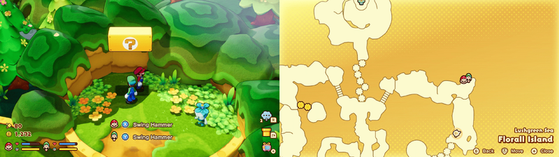 Second ? block in Florall Island from Mario & Luigi: Brothership