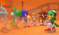 Yoshi, Shadow, Silver, Sonic, and Tails challenge Jet to a match
