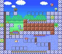 Level 2-7 map in the game Mario & Wario.