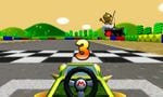 The starting line in Mario Kart 7