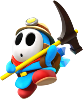 Light-blue Shy Guy (Explorer) from Mario Kart Tour