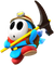 Light-blue Shy Guy (Explorer) from Mario Kart Tour