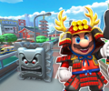 The course icon of the R variant with Mario (Samurai)