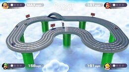 The second course of Slot-Car Derby in Mario Party Superstars