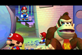 Mario checks on Donkey Kong