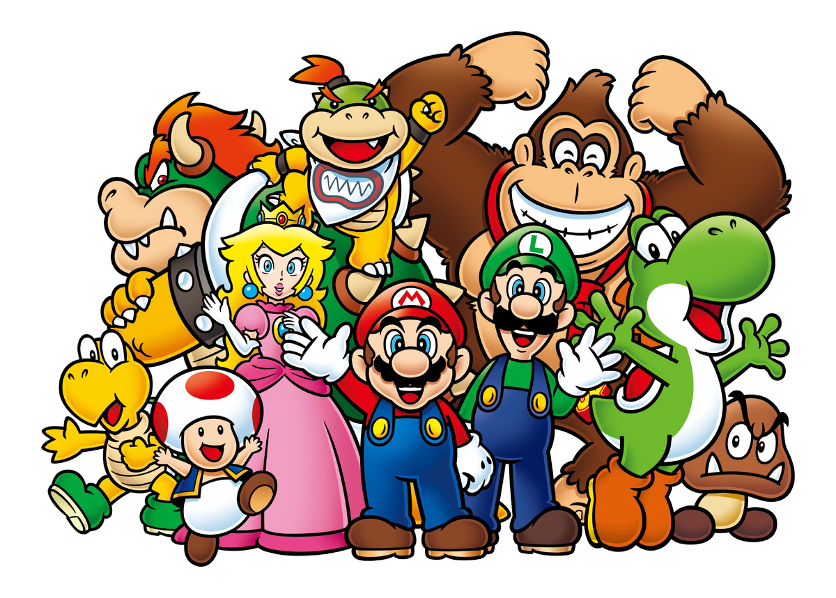 File:Mario group 2D new DK.png - Super Mario Wiki, the Mario encyclopedia