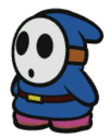 Blue Shy Guy Idle Animation from Paper Mario: Color Splash