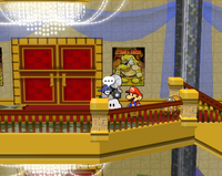 The Lakitu on the second floor of the lobby of Glitz Pit.