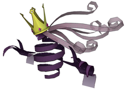 A 3D render of the Shadow Queen's true form from the Nintendo GameCube version of Paper Mario: The Thousand-Year Door.