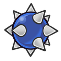 A Sky-Blue Spiny's egg from Paper Mario: The Thousand-Year Door (Nintendo Switch)