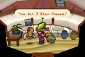 Mario obtaining three Star Pieces from Koopa Koot