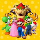 Thumbnail for a set of spring-themed E-cards featuring Mario characters