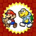Picture of Mario and Koops from an opinion poll on partners from Paper Mario: The Thousand-Year Door for the Nintendo Switch
