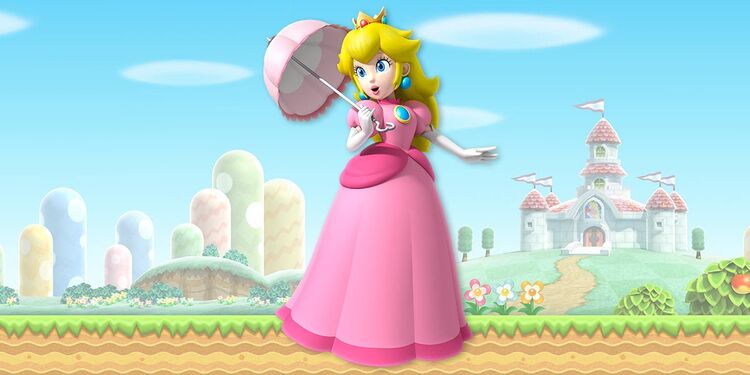 Picture of Princess Peach shown with the first question of the Who’d be your study buddy? personality quiz