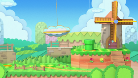 Paper Mario stage in Super Smash Bros. Ultimate