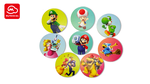 A set of eight coasters based on Super Mario Party Jamboree made as a My Nintendo reward.