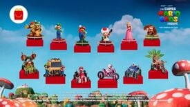 Happy Meal toys in a The Super Mario Bros. Movie promotion at McDonald's