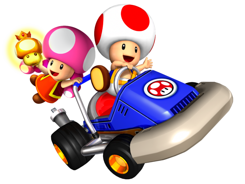 File:Toad and Toadette - Mario Kart Double Dash.png