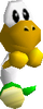 Screen-cropped model of an unshelled Koopa from Super Mario 64.