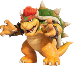 Scan of Bowser cardboard toy, from French Happy Meal promotion for The Super Mario Bros. Movie
