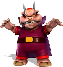 Art of Wizpig from Diddy Kong Racing DS