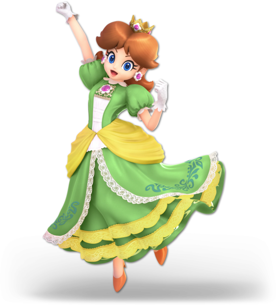 File:Daisy Green SSBU.png - Super Mario Wiki, the Mario encyclopedia