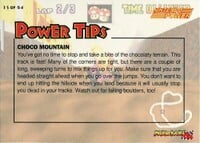 One of the Mario Kart 64 Collectible Trading Cards.