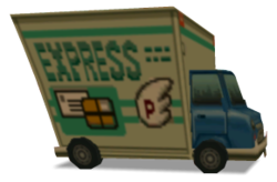 An Express cargo truck from Mario Kart: Double Dash!!.