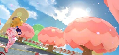 3DS Mario Circuit R/T: Peach (Yukata) performing a Jump Boost