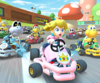 Thumbnail of the Luigi Cup challenge from the 2023 Mario vs. Luigi Tour; a Big Reverse Race vs. 100 challenge set on N64 Mario Raceway