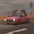 A car with the Dash logo