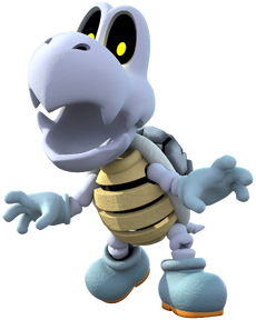 Artwork of Mega Dry Bones for Mario Party: Star Rush (Reused as Dry Bones' artwork for Super Mario Party and Mario Tennis Aces)