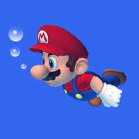 Mario Swims SMS.png