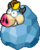 Sprite of Blizzard Midbus after being defeated