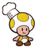 Artwork of Chef Kinopio from Paper Mario: The Origami King