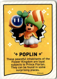 One of the Super Mario Bros. Wonder Trading Cards.