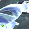 Screenshot of rushing water in Super Mario Galaxy 2.
